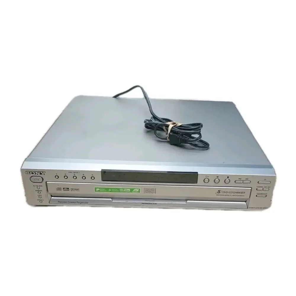 Sony 5-Disc Progressive Scan CD DVD Player DVP-NC665P Silver Tested & Working